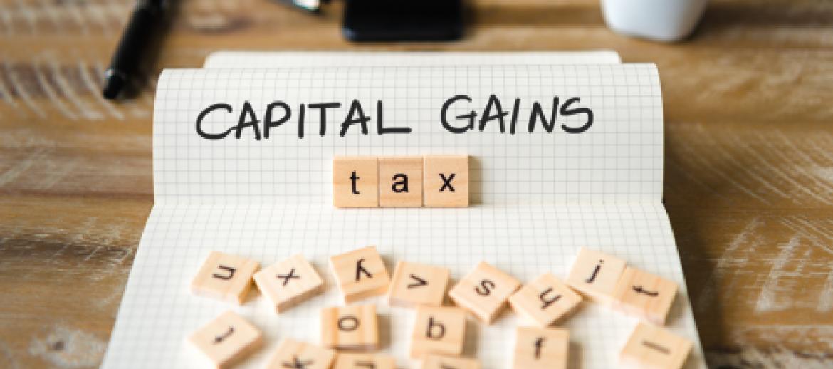 Capital Gains Tax spelled out in scrabble pieces