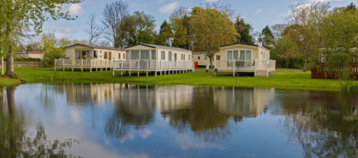Holiday Park by a lake