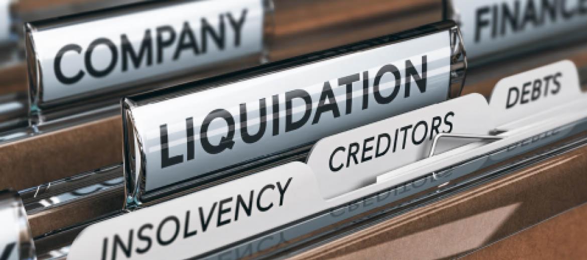 Liquidation, insolvency and creditors records in file