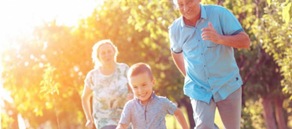 Grandparents running