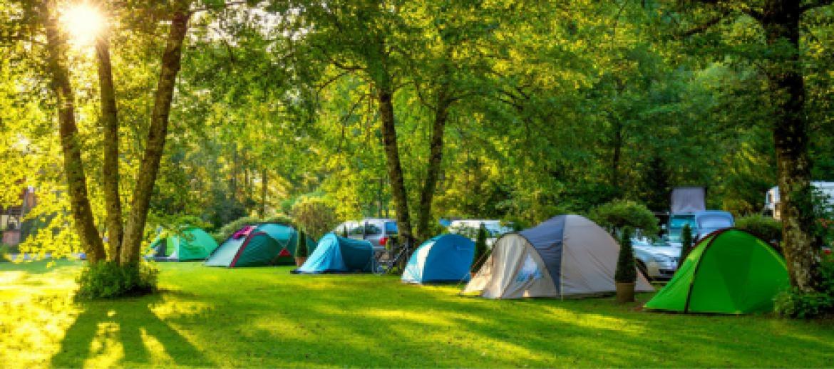 Campsite with tents
