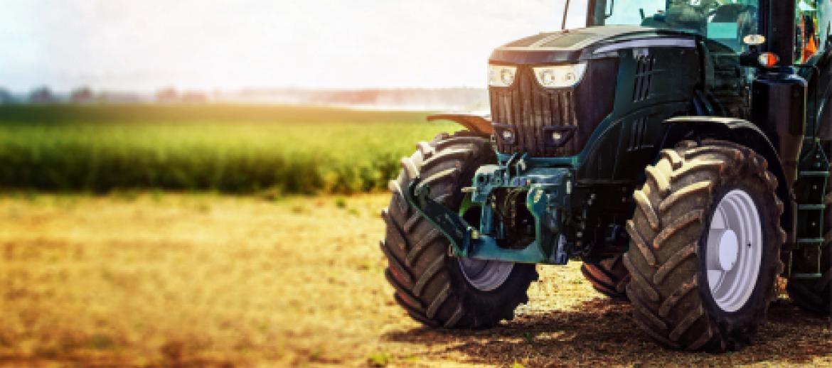 tractor in field