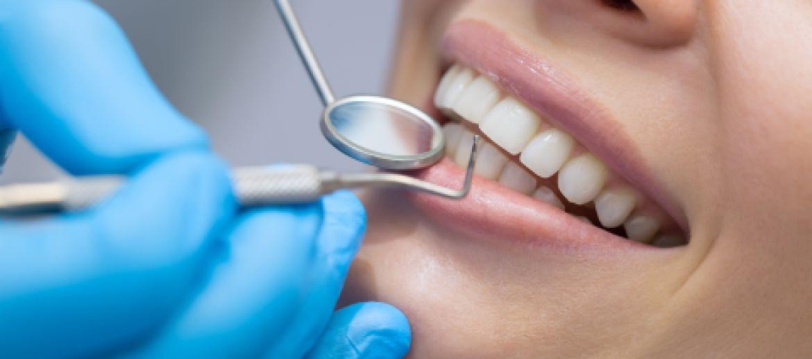 Person at the dentist