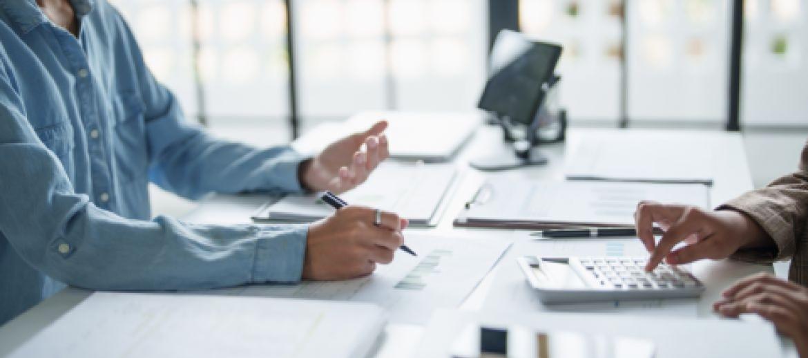 People at a desk
