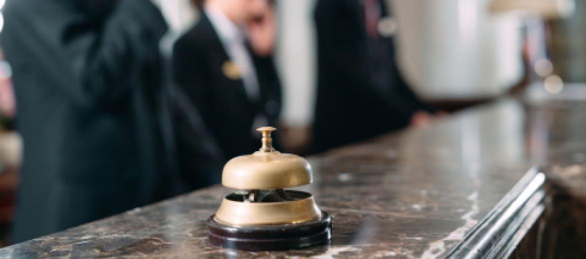 Hotel reception desk