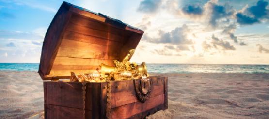 Treasure chest full of gold