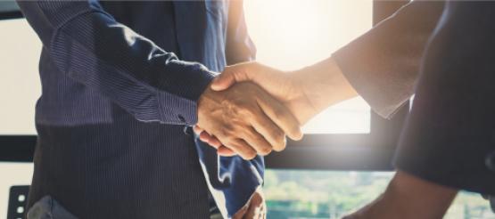 Businessmen shaking hands