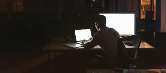 Business Owner sitting at a desk