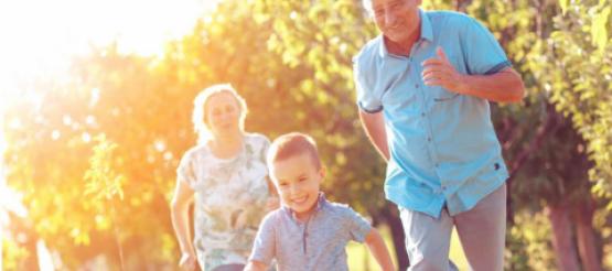 Grandparents running