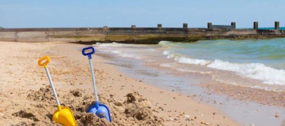 Empty Beach in UK