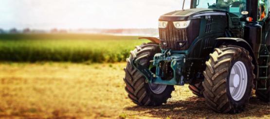 tractor in field