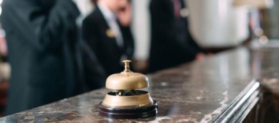 Hotel reception desk