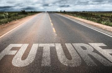 Future words on road