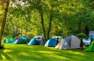 Campsite with tents