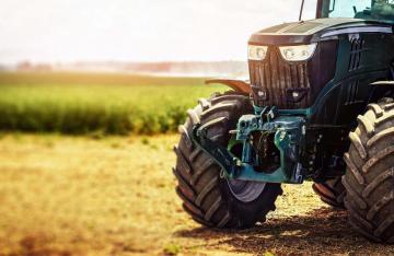 tractor in field