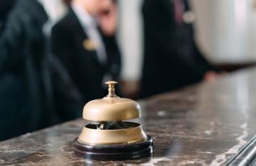 Hotel reception desk