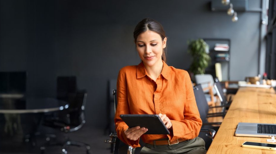 woman in an office