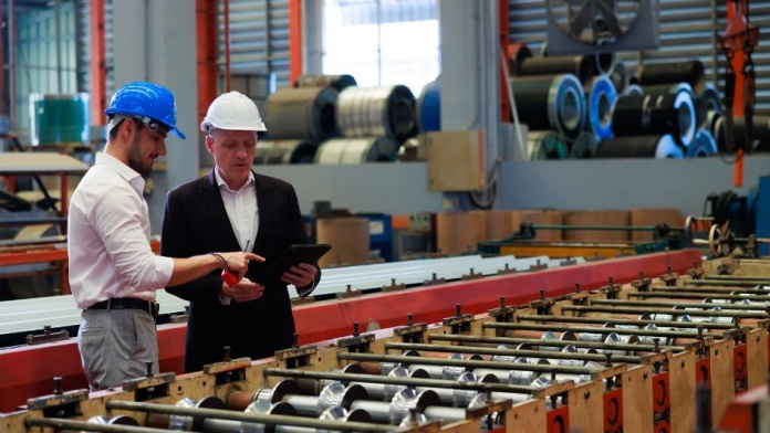 Father and son of family manufacturing business