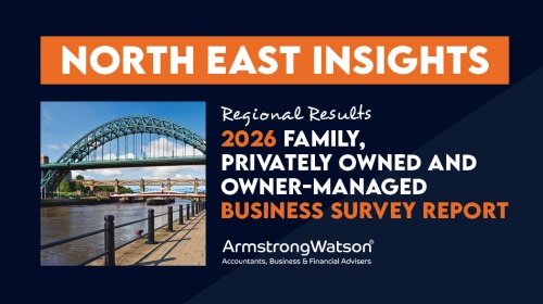Insights banner for Armstrong Watson’s 2026 Family, Privately Owned and Owner-Managed Business Survey Report.