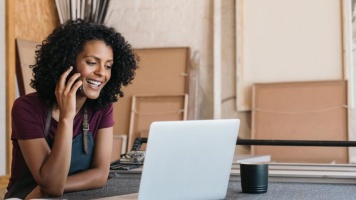 woman on laptop