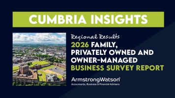 Insights banner for Armstrong Watson’s 2026 Family, Privately Owned and Owner-Managed Business Survey Report.